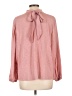 Jennifer Lopez Pink Long Sleeve Blouse Size L - photo 2