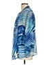 JM Collection 100% Polyester Blue Kimono Size L - photo 5