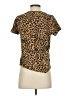 Old Navy Animal Print Brown Short Sleeve Top Size S - photo 2
