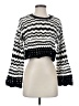 Zara Chevron-herringbone Black Pullover Sweater Size S - photo 1