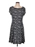 Connected Apparel Paisley Gray Casual Dress Size 12 - photo 1