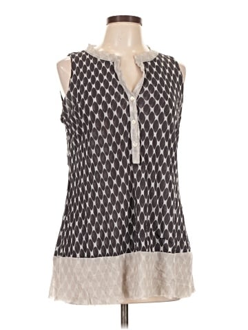 Blue Saks Fifth Avenue Sleeveless Blouse (view 1)