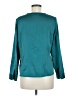 Coldwater Creek 100% Polyester Teal Long Sleeve Blouse Size M (petite) - photo 2