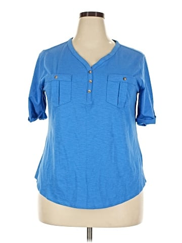 Croft & Barrow Short Sleeve Henley (view 1)