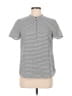 Tory Burch Gray Short Sleeve Blouse Size 8 - photo 1