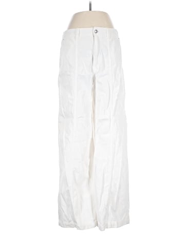 Madewell Wide-Sweep Trousers in Tile White: Airy Denim Edition (view 1)