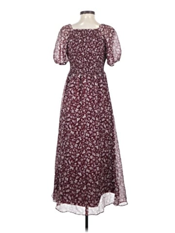 Madewell Lucie Smocked Button-Front Midi Dress in Batik Vine (view 2)