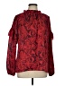 Ann Taylor Red Long Sleeve Blouse Size L - photo 1