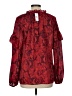 Ann Taylor Red Long Sleeve Blouse Size L - photo 2