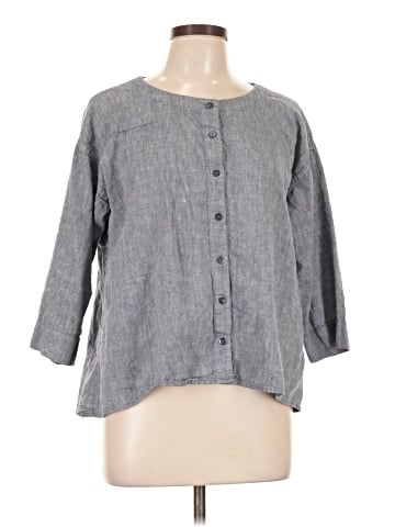 Eileen Fisher 3/4 Sleeve Button-Down Shirt (view 1)