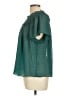 J.Crew 100% Polyester Teal Short Sleeve Blouse Size L - photo 5