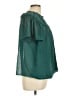 J.Crew 100% Polyester Teal Short Sleeve Blouse Size L - photo 4