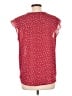 Fun2Fun 100% Polyester Red Short Sleeve Blouse Size L - photo 2