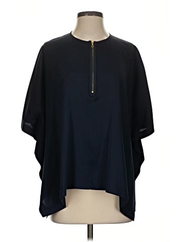 Vince. 3/4 Sleeve Silk Top (view 1)