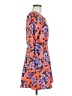 Free People 100% Polyester Print Orange Casual Dress Size 8 - photo 4