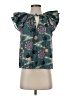 Ulla Johnson 100% Cotton Teal Sleeveless Blouse Size 0 - photo 1