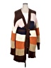 Callahan Color Block Brown Cardigan Size XXL - photo 1