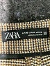 Zara Houndstooth Brown Dress Pants Size 4 - photo 4