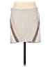 Lamarque 100% Leather Color Block Tan Leather Skirt Size XXS - photo 1