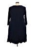Margaret M Solid Blue Casual Dress Size 3X - photo 2