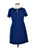 Tommy Hilfiger Solid Blue Casual Dress Size 6 (petite) - photo 1