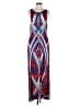 B. Smart Print Blue Casual Dress Size 14 - photo 1