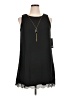 As U Wish 100% Polyester Solid Black Casual Dress Size XL - photo 1