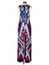 B. Smart Print Blue Casual Dress Size 14 - photo 2