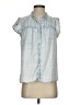 Rails Blue Short Sleeve Blouse Size S - photo 1