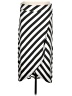 Athleta Stripes Silver Casual Skirt Size M - photo 1