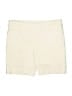 Chico's Solid Ivory Khaki Shorts Size L - photo 1