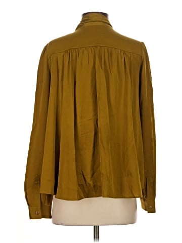 Diane von Furstenberg Long Sleeve Silk Top (view 2)