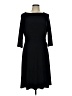 Chaps Solid Black Casual Dress Size L - photo 1