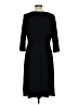 Chaps Solid Black Casual Dress Size L - photo 2