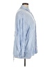 Zara Stripes Blue Long Sleeve Button-Down Shirt Size XL - photo 4