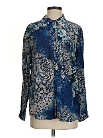 Johnny Was Long Sleeve Silk Top (view 1)