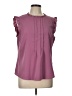 Allegra K Purple Sleeveless Blouse Size L - photo 1