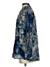 Johnny Was 100% Silk Paisley Blue Long Sleeve Silk Top Size S - photo 5