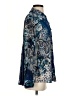 Johnny Was 100% Silk Paisley Blue Long Sleeve Silk Top Size S - photo 4