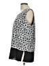 Milano 100% Polyester Silver Sleeveless Top Size L - photo 5