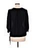 I.ner 100% Polyester Black 3/4 Sleeve Blouse Size M - photo 2