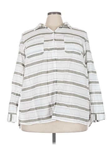 Lane Bryant Long Sleeve Button-Down Shirt (view 1)