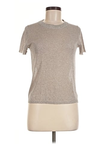 White + Warren Short Sleeve Top (view 1)