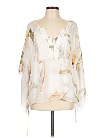 White House Black Market 3/4 Sleeve Blouse (view 1)