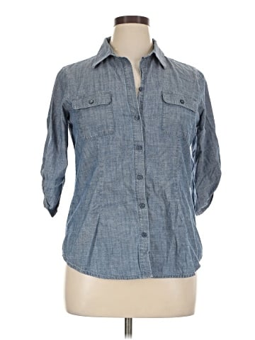 Coldwater Creek 3/4 Sleeve Button-Down Shirt (view 1)