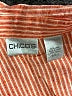 Chico's 100% Linen Stripes Orange 3/4 Sleeve Button-Down Shirt Size Lg (2) - photo 7