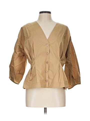 Ann Taylor LOFT 3/4 Sleeve Button-Down Shirt (view 1)
