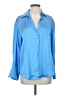 Zara Blue 3/4 Sleeve Button-Down Shirt Size XS - photo 1