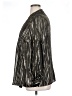 Alfani 100% Polyester Metallic Silver Long Sleeve Blouse Size 1X - photo 5