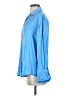 Zara Blue 3/4 Sleeve Button-Down Shirt Size XS - photo 5